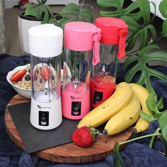 Ebize Portable USB Rechargeable Juicer Blender – 6-Blades High Power Smoothie Maker (380ml)