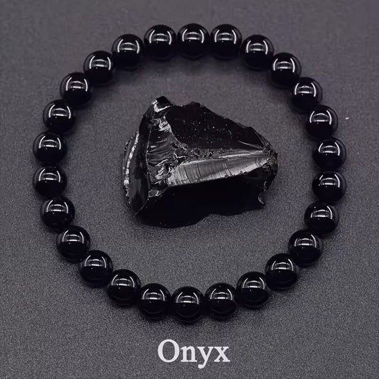 Black Glass Bead Bracelet Great for Couples, Suitable for Everyday Use | Adorable Bracelet