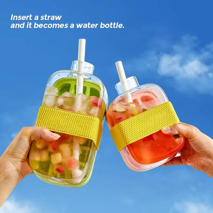 Ice Cube Bottle, 2 in 1 Ice Maker, Ice Kettle, Silicon Ice Tray, Portable Ice Maker, Ice Maker Bottle, Smart Kitchen Gadgets, Summer Essentials, Fast Ice Release, Ebize Hot Selling