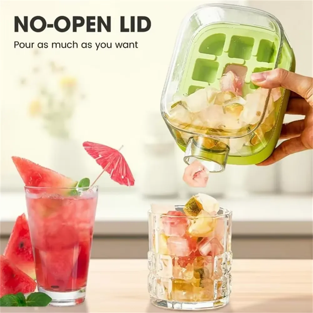 Ice Cube Bottle, 2 in 1 Ice Maker, Ice Kettle, Silicon Ice Tray, Portable Ice Maker, Ice Maker Bottle, Smart Kitchen Gadgets, Summer Essentials, Fast Ice Release, Ebize Hot Selling