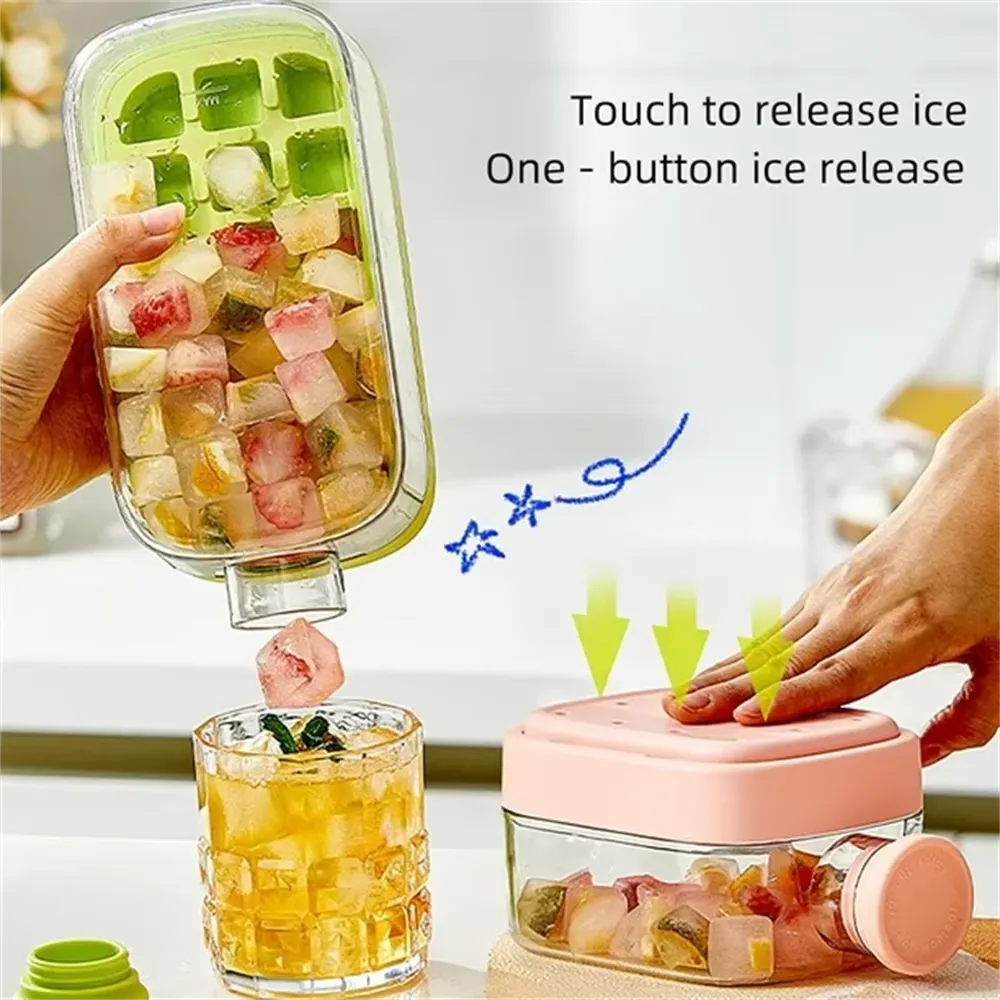 Ice Cube Bottle, 2 in 1 Ice Maker, Ice Kettle, Silicon Ice Tray, Portable Ice Maker, Ice Maker Bottle, Smart Kitchen Gadgets, Summer Essentials, Fast Ice Release, Ebize Hot Selling