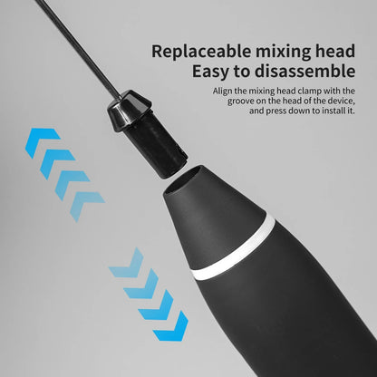 Premium Electric Coffee Beater & Egg Whisk - USB Rechargeable 2-in-1 Milk Frother for Ebize™